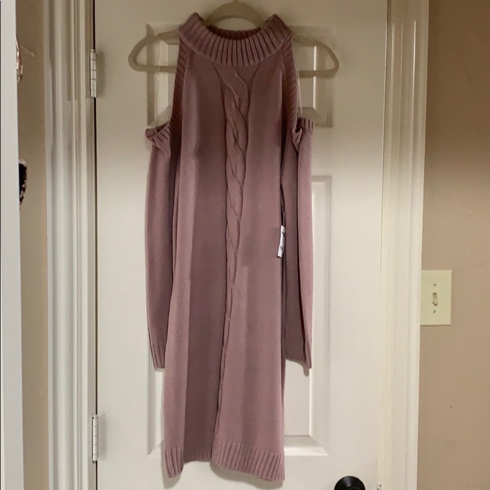 NWT Sweater dress with shoulder cutouts